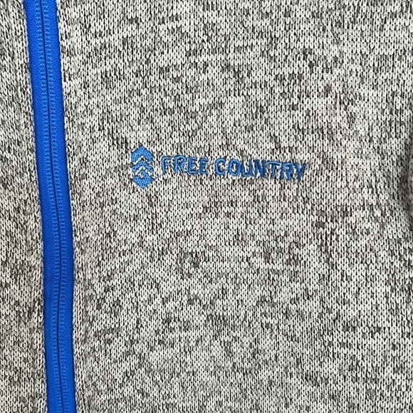 Free Country Boys Full Front Zip Fleece Hybrid Sleeveless Vest - Picture 2 of 12